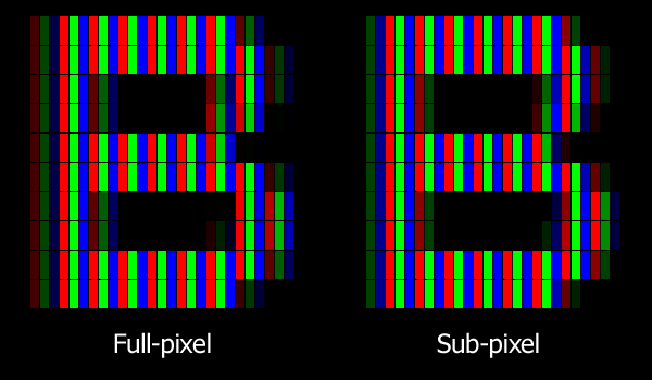 Сглаживание с суб-пиксельной точностью
